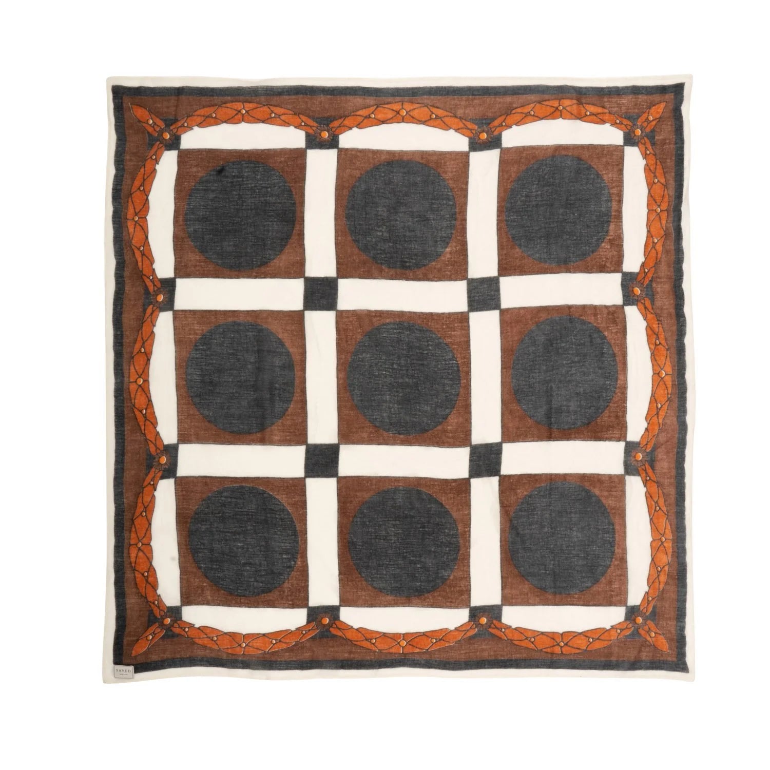 SAVED NY x Damien Nicolas Roux "LAUREL PAVINGS" Cashmere Scarves