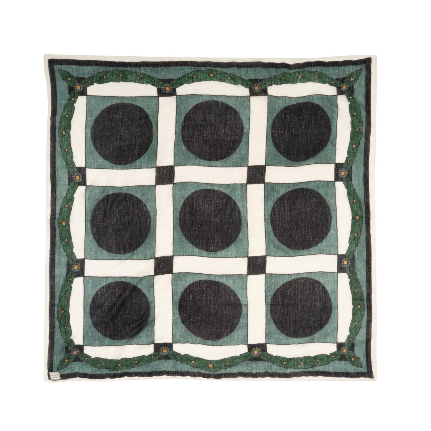 SAVED NY x Damien Nicolas Roux "LAUREL PAVINGS" Cashmere Scarves