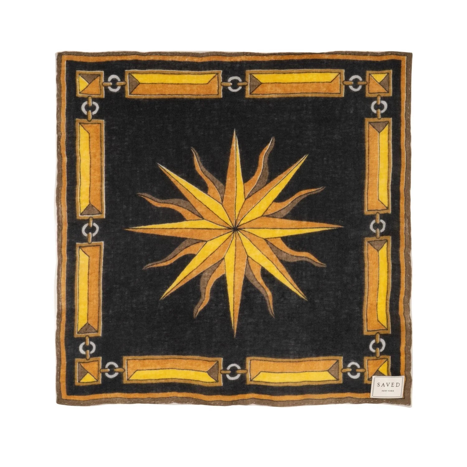 SAVED NY x Damien Nicolas Roux "SUNBURST - GAVROCHE" Cashmere Scarves