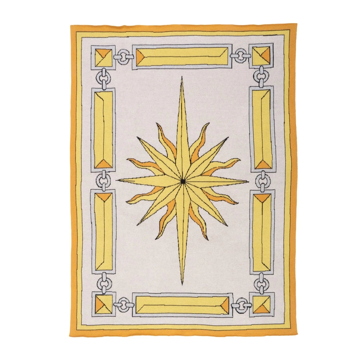 SAVED NY x Damien Nicolas Roux "SUNBURST" Cashmere Blankets