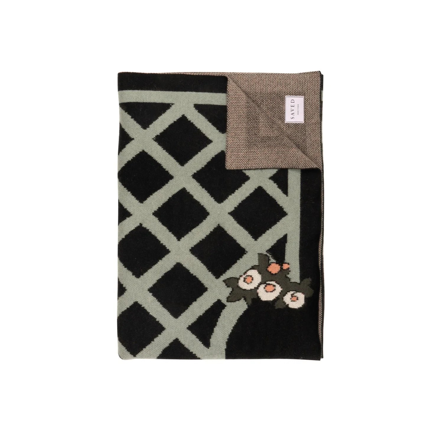 SAVED NY x Damien Nicolas Roux "TREILLAGE" Cashmere Blanket