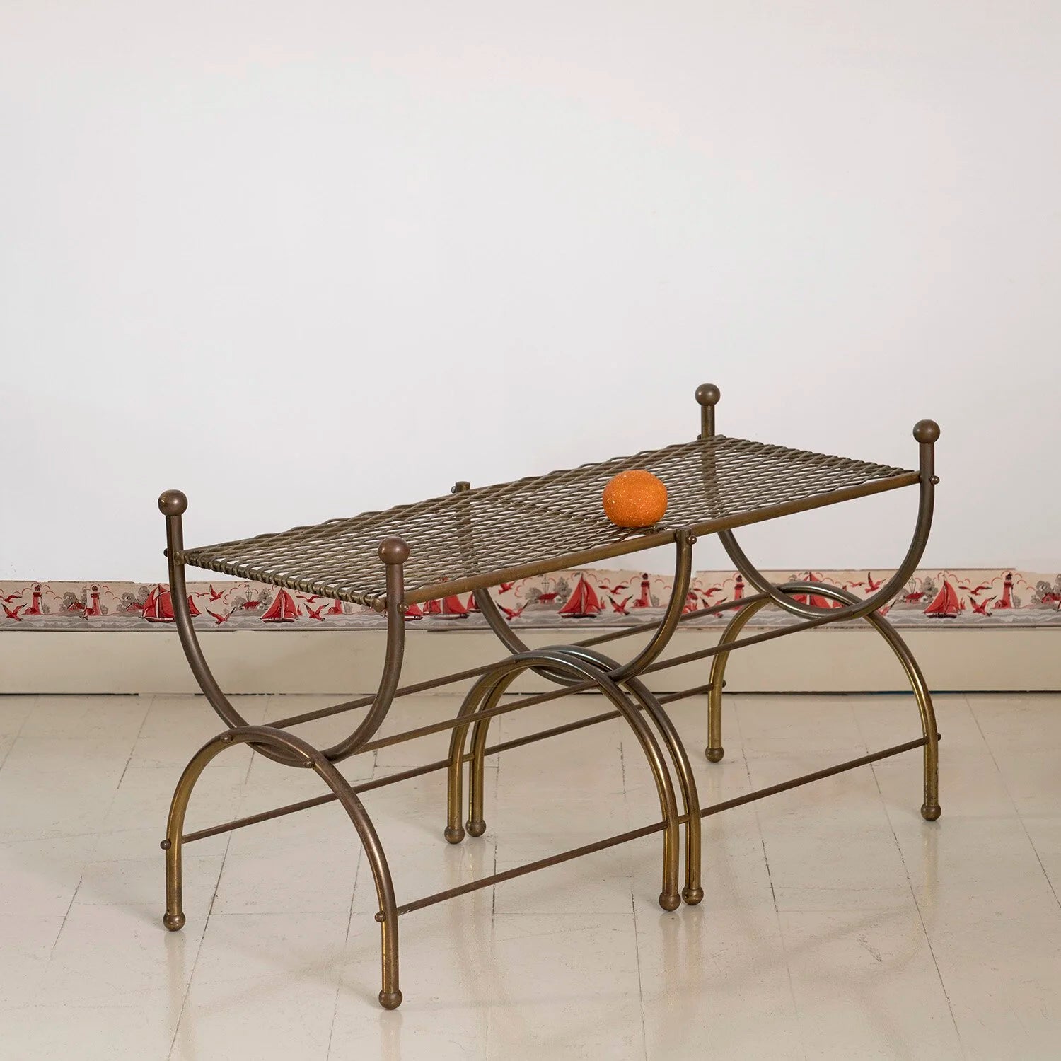 DECORATIVE BRASS TABLE