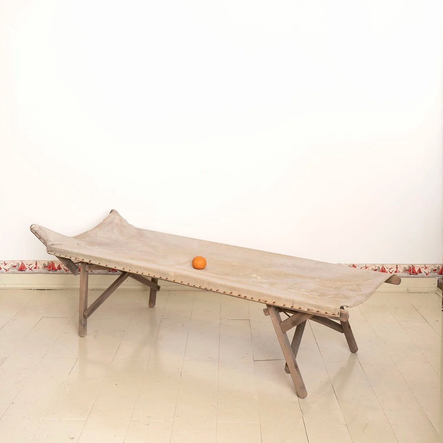 ANTIQUE FOLDING COT