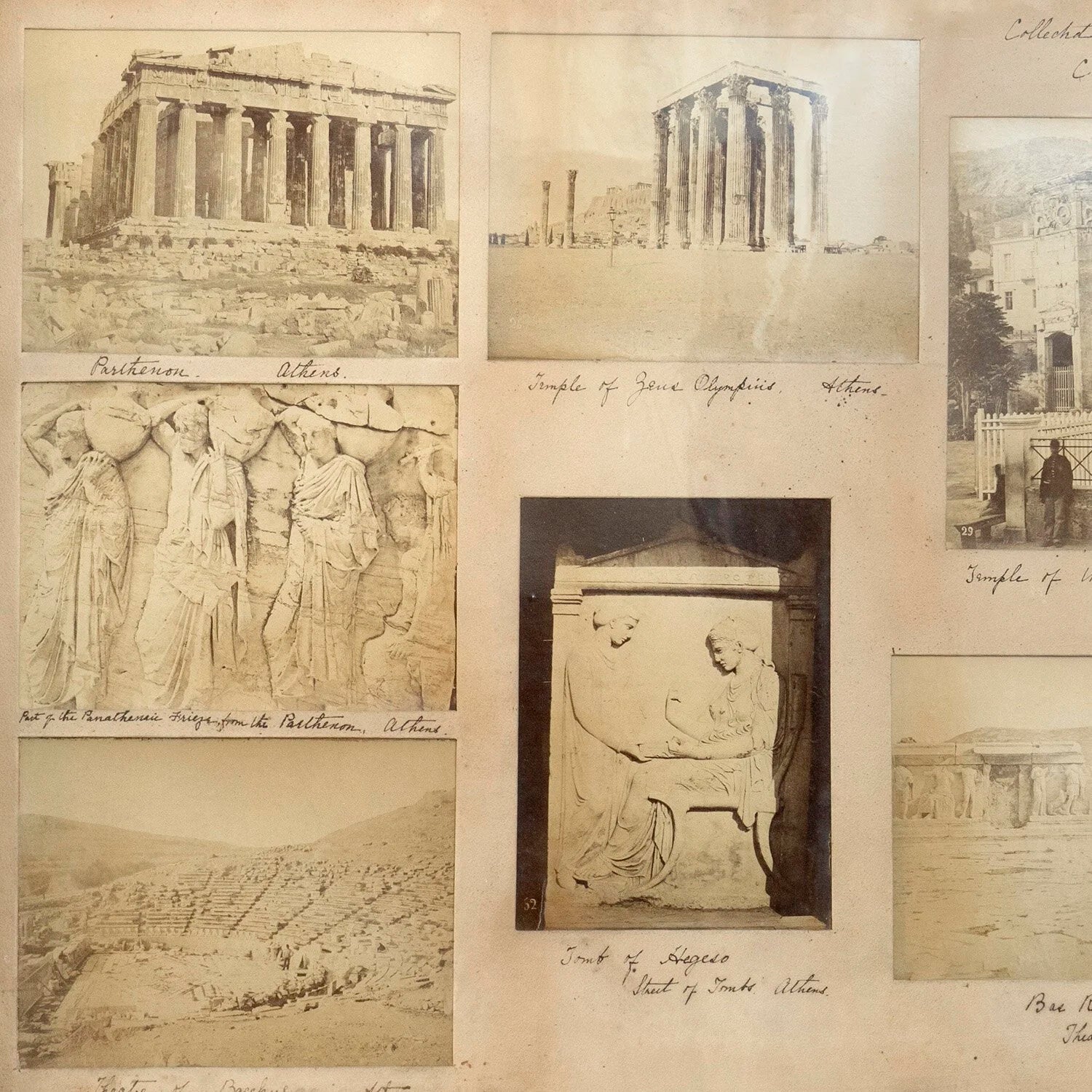 Early Photographs of Athens Framed Artwork