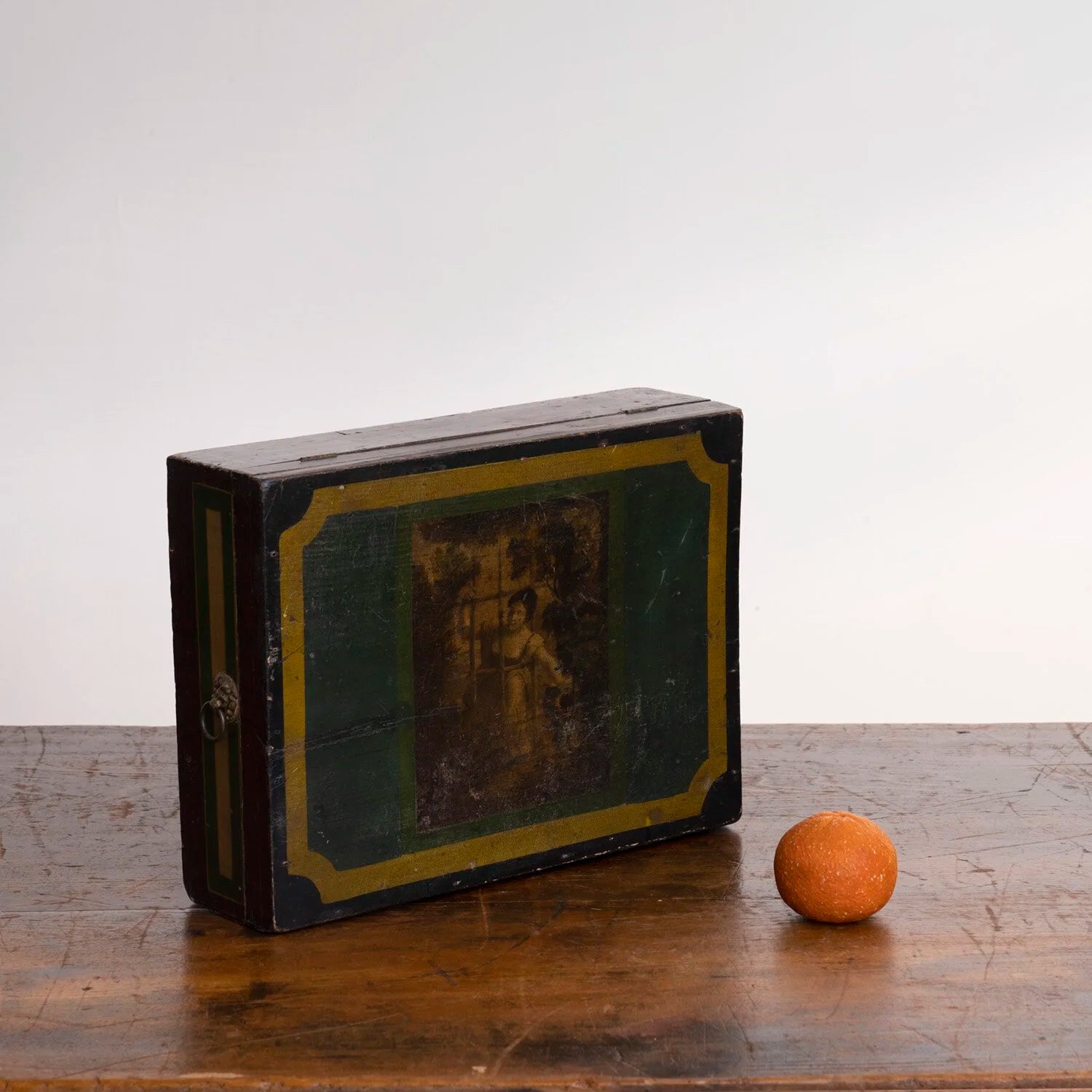 EMPIRE PAINT DECORATED PAPER BOX