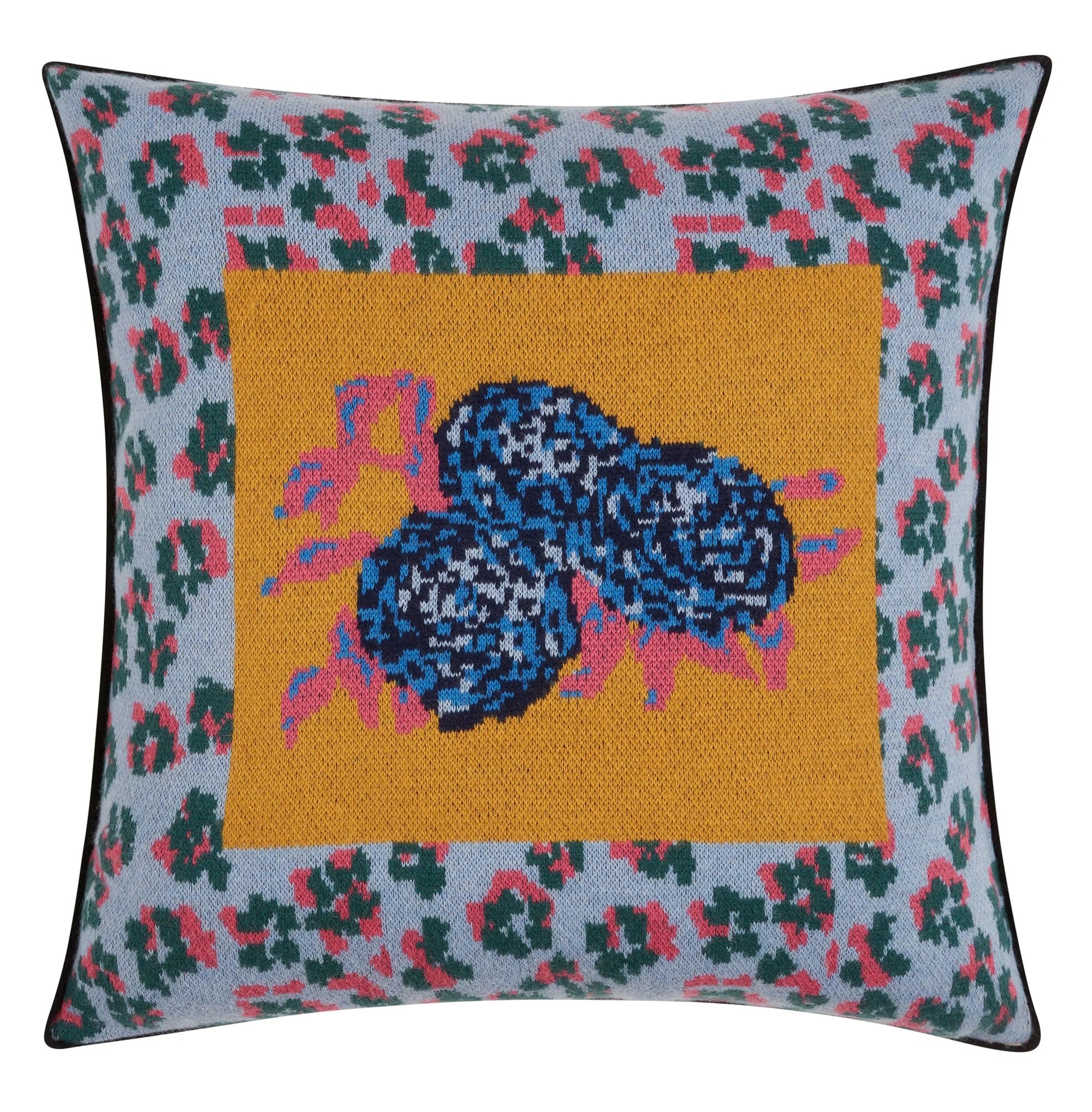 SAVED NY X Lisa Corti "Leopard" Cashmere Pillow