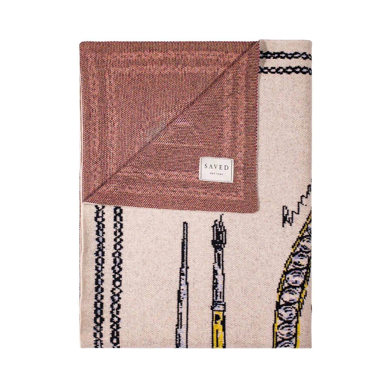 FEE GREENING - PAINTERS COMPASS Cashmere Blanket