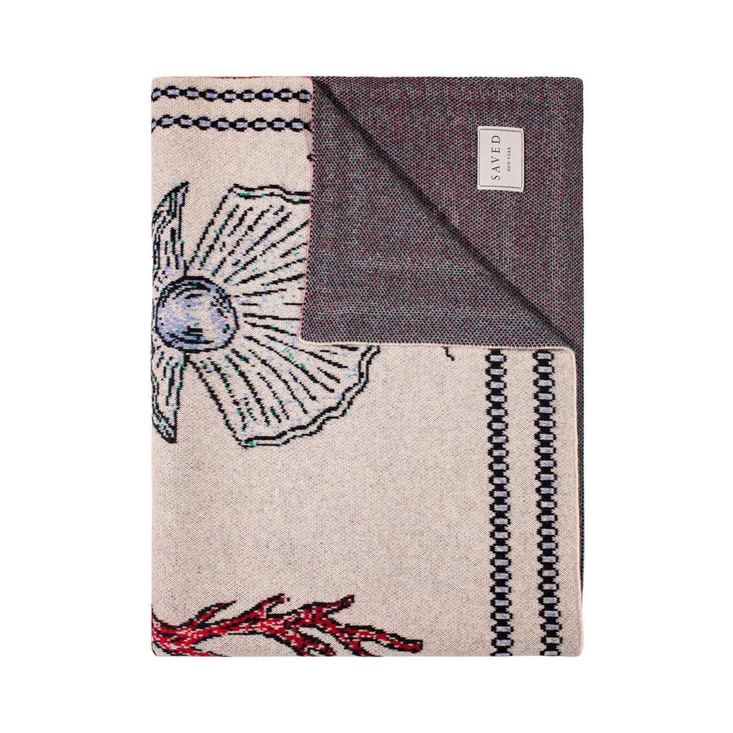 FEE GREENING - SEA SHELLS Cashmere Blanket