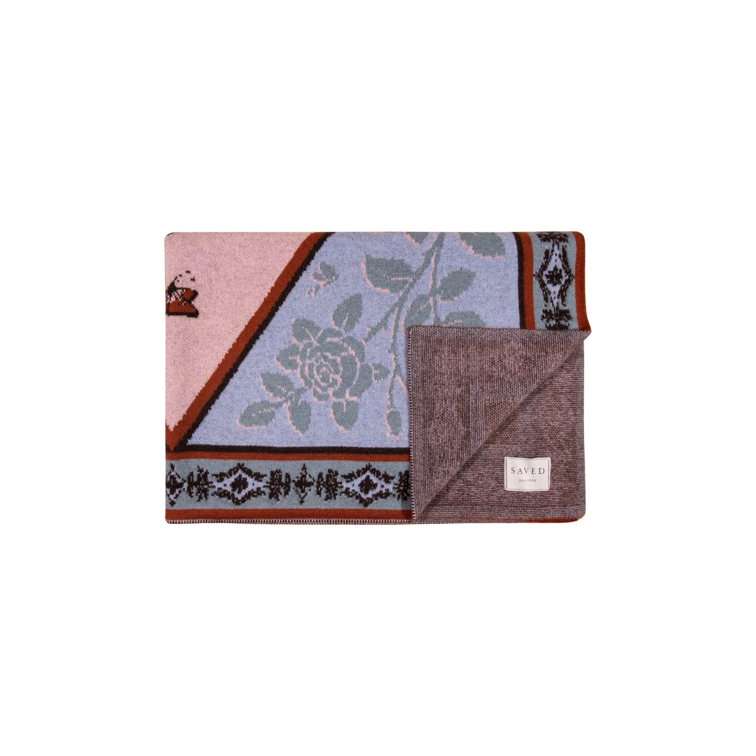 SAVED NY x LUKAS THE ILLUSTRATOR  "Fairy Tale Fox" Cashmere Blanket