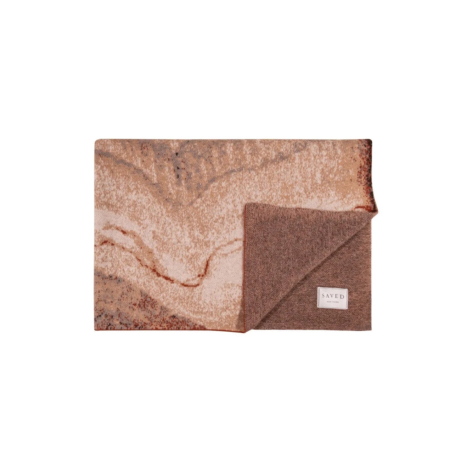 FAUX MARBLE Cashmere Blanket