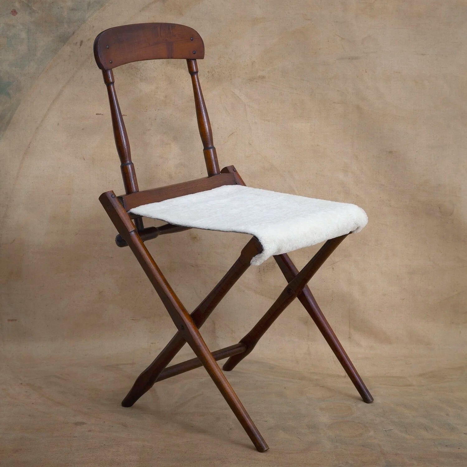 19TH CENTURY FOLDING CAMPAIGN CHAIR