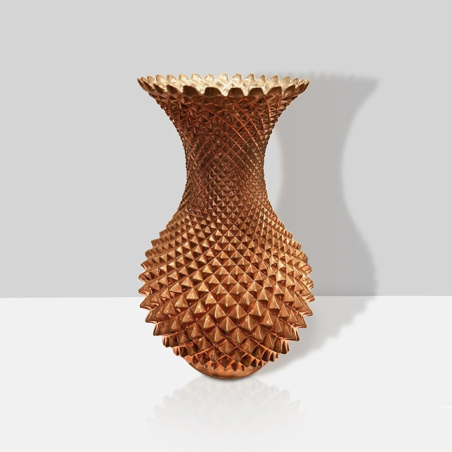 COPPER HAMMERED VASE
