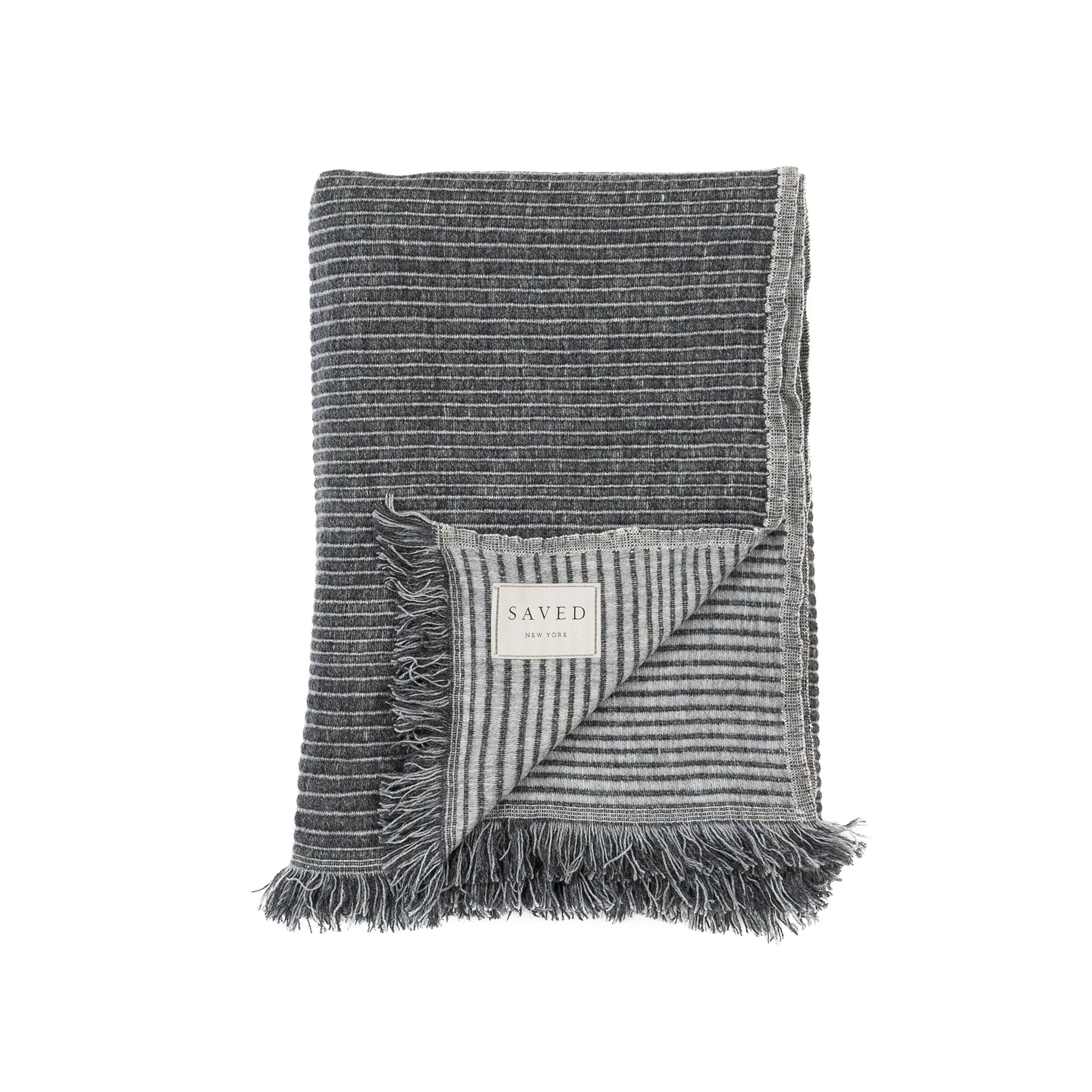 HANDWOVEN HORIZON Cashmere Blanket