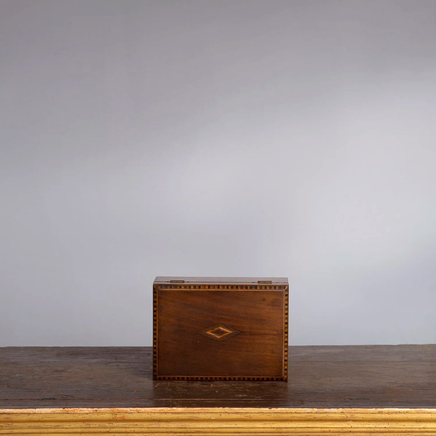 INLAY WOODEN PAPER LINED BOX