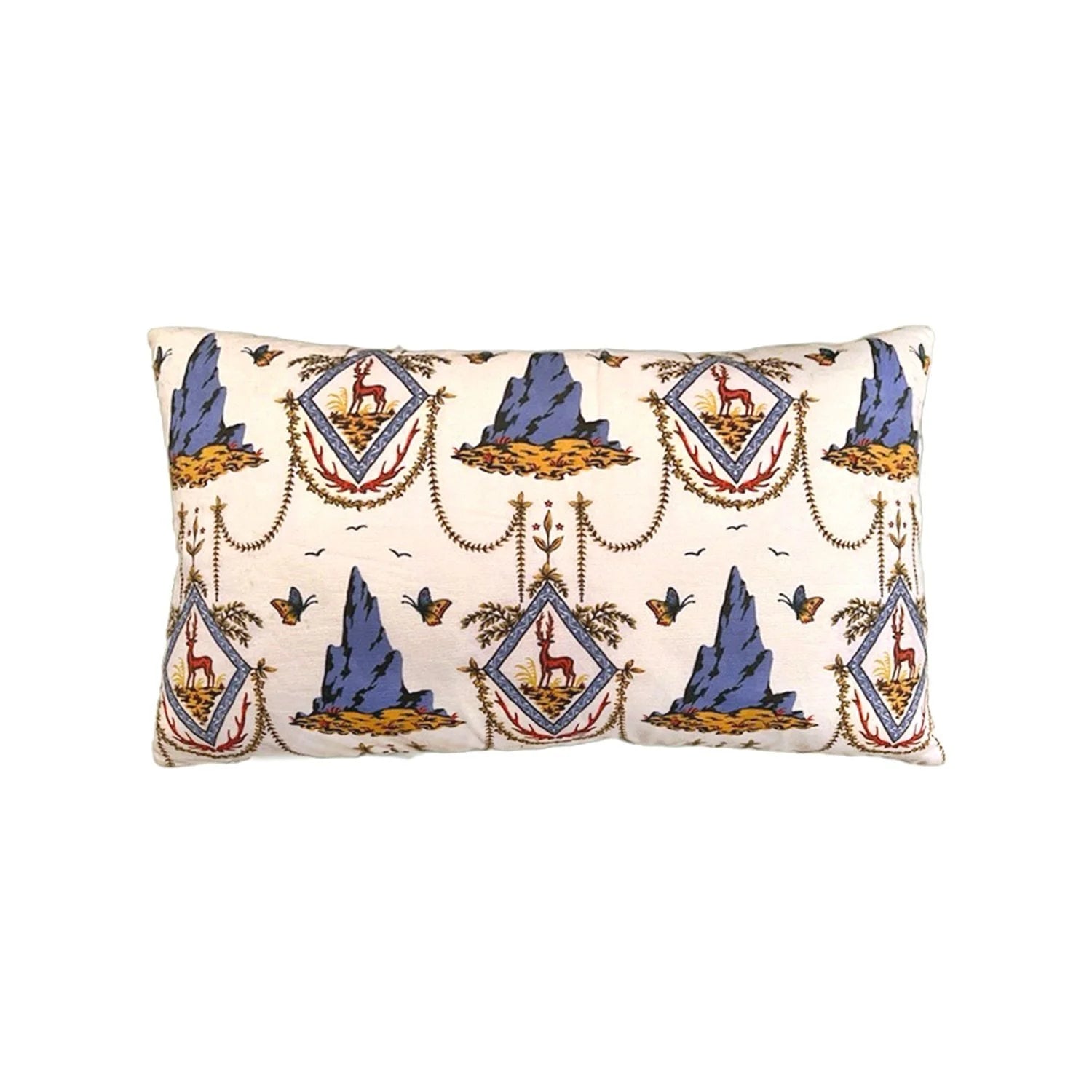 SAVED NY x Lukas the Illustrator "Alpine Stag" Cotton Pillows