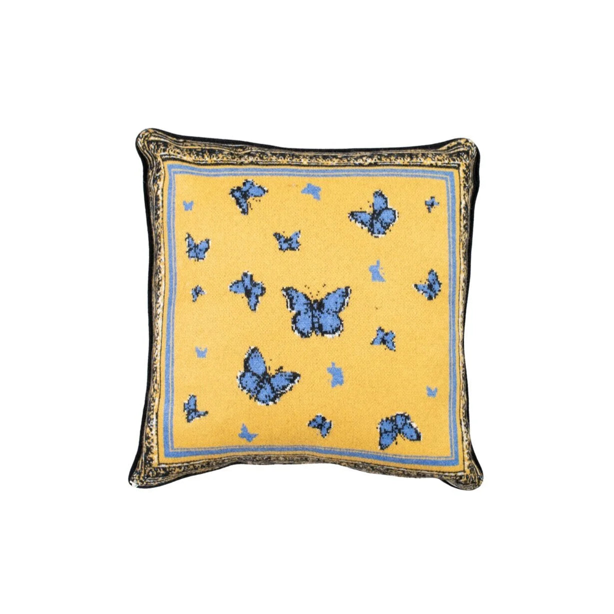 SAVED NY x Lukas The Illustrator "Butterflies" Cashmere Pillow