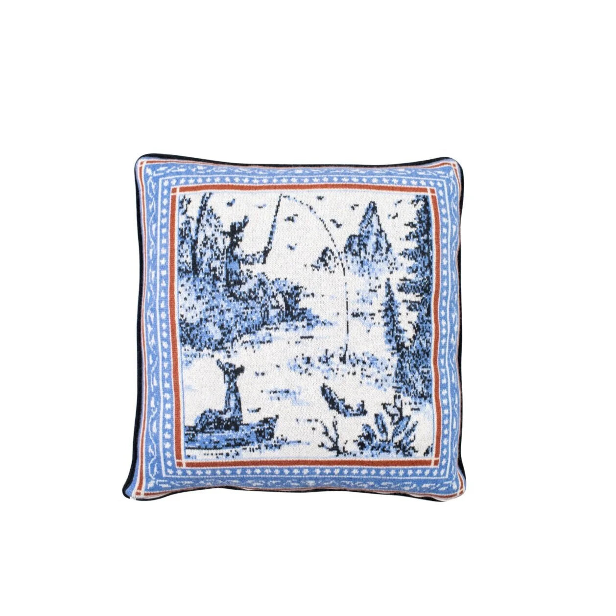SAVED NY x Lukas the Illustrator "Mountain Man" Cashmere Pillow