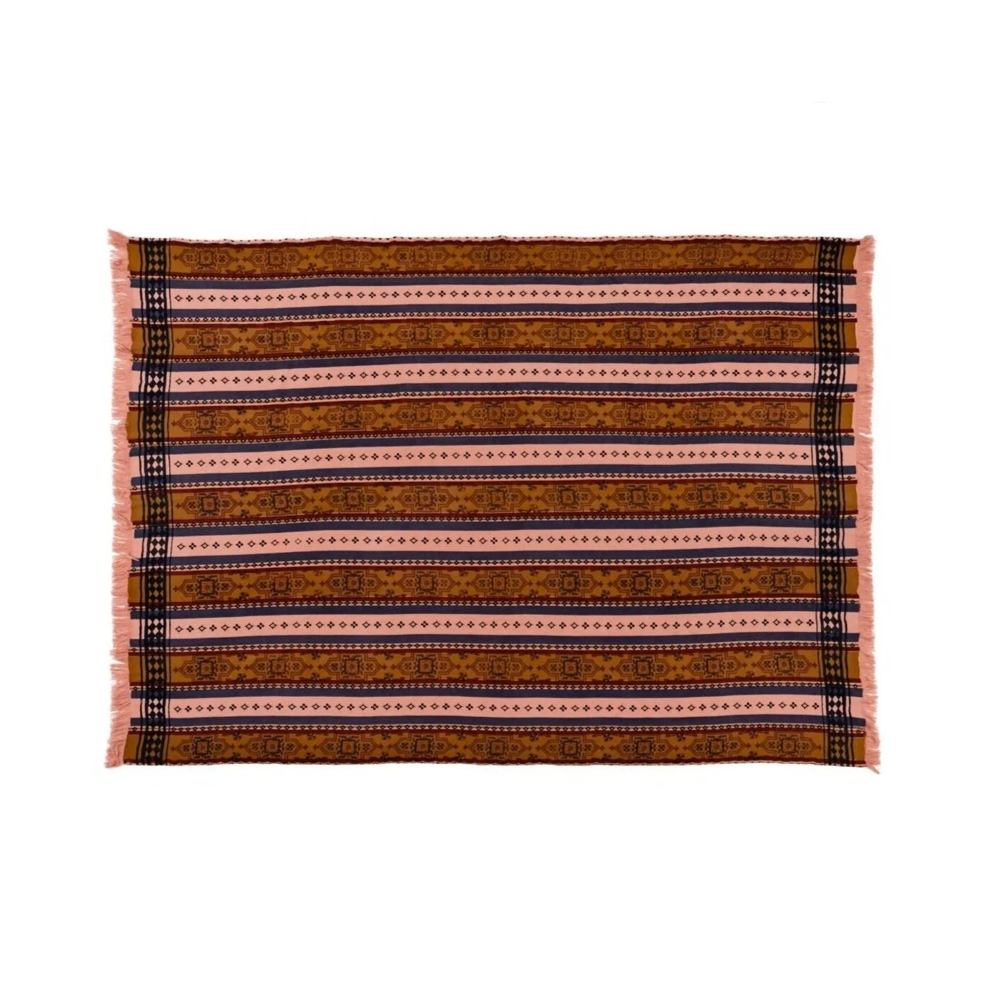 SAVED NY x Lukas The Illustrator "Carpet" Woven Cashmere Throw