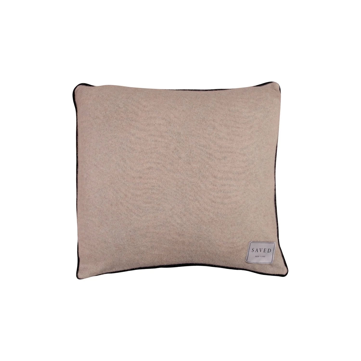 SAVED NY x LUKAS THE ILLUSTRATOR "LEAPING FOX" cashmere pillow