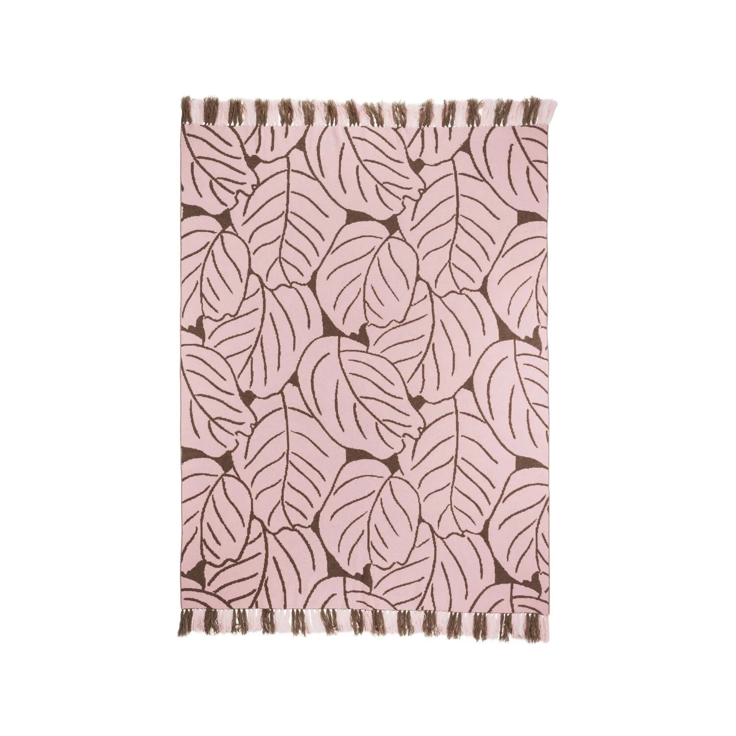 "LEAVES" Cashmere Blend Blanket