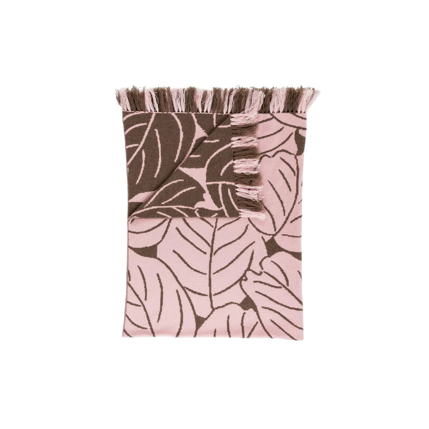 "LEAVES" Cashmere Blend Blanket