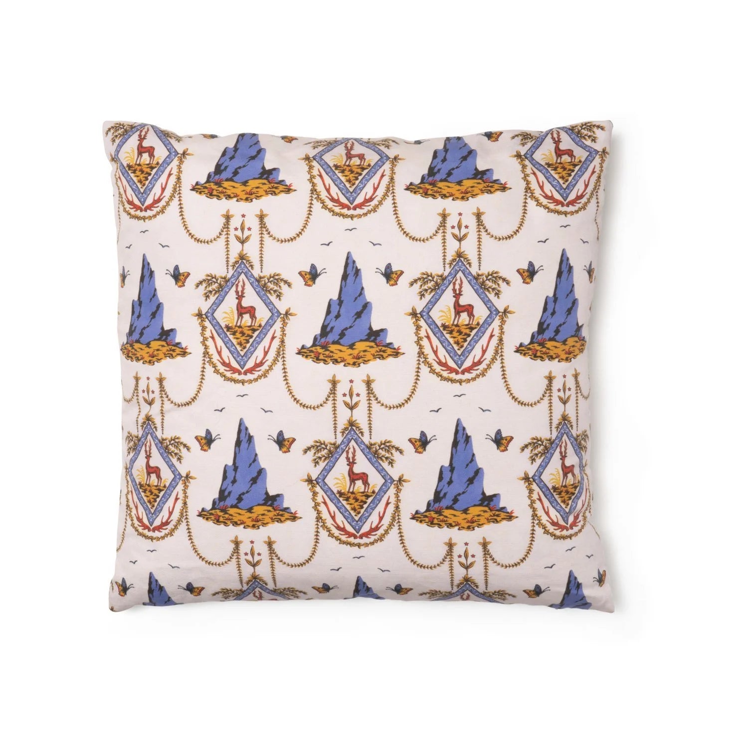 SAVED NY x Lukas the Illustrator "Alpine Stag" Cotton Pillows