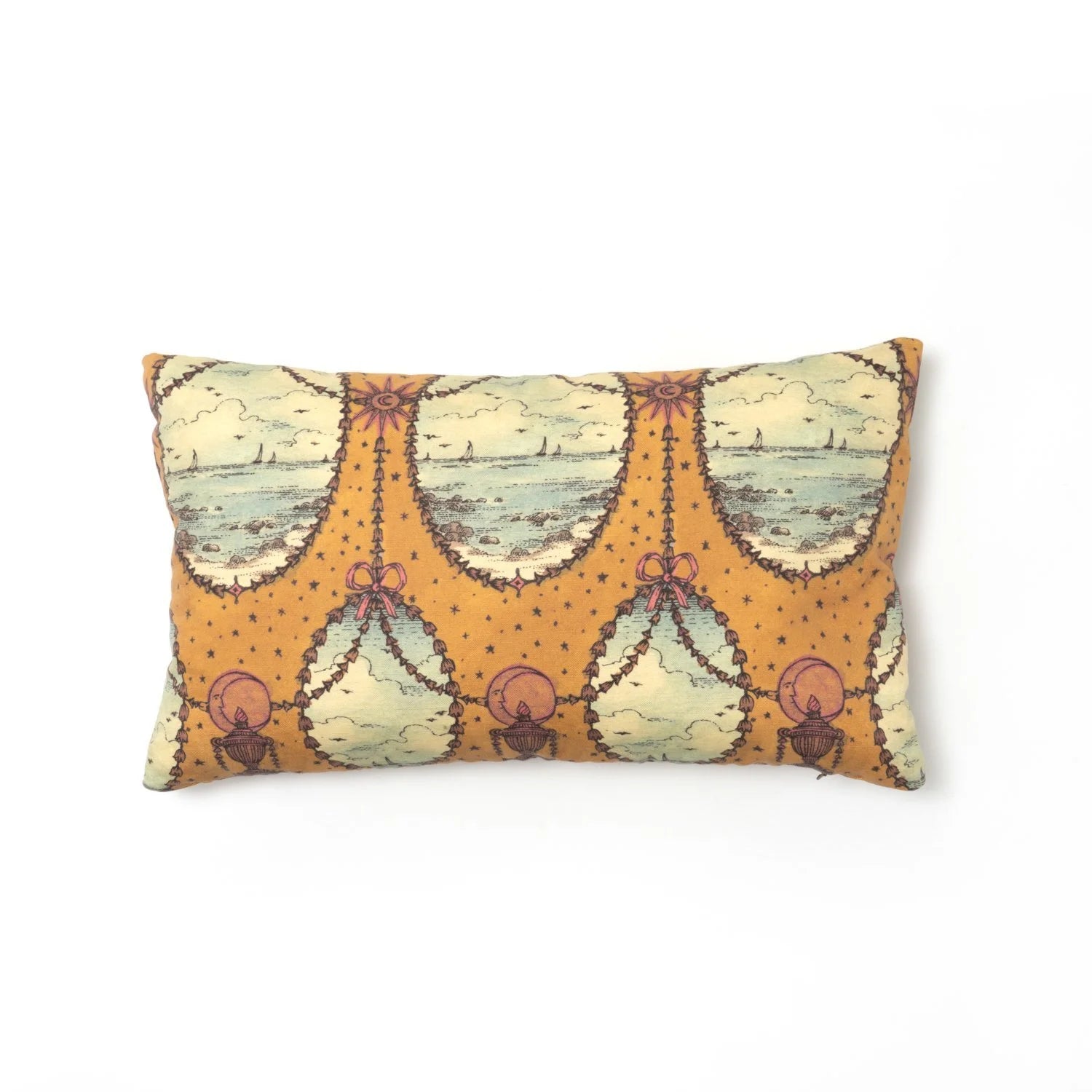 SAVED NY x Lukas the Illustrator "Celestial Seas" Cotton Pillow