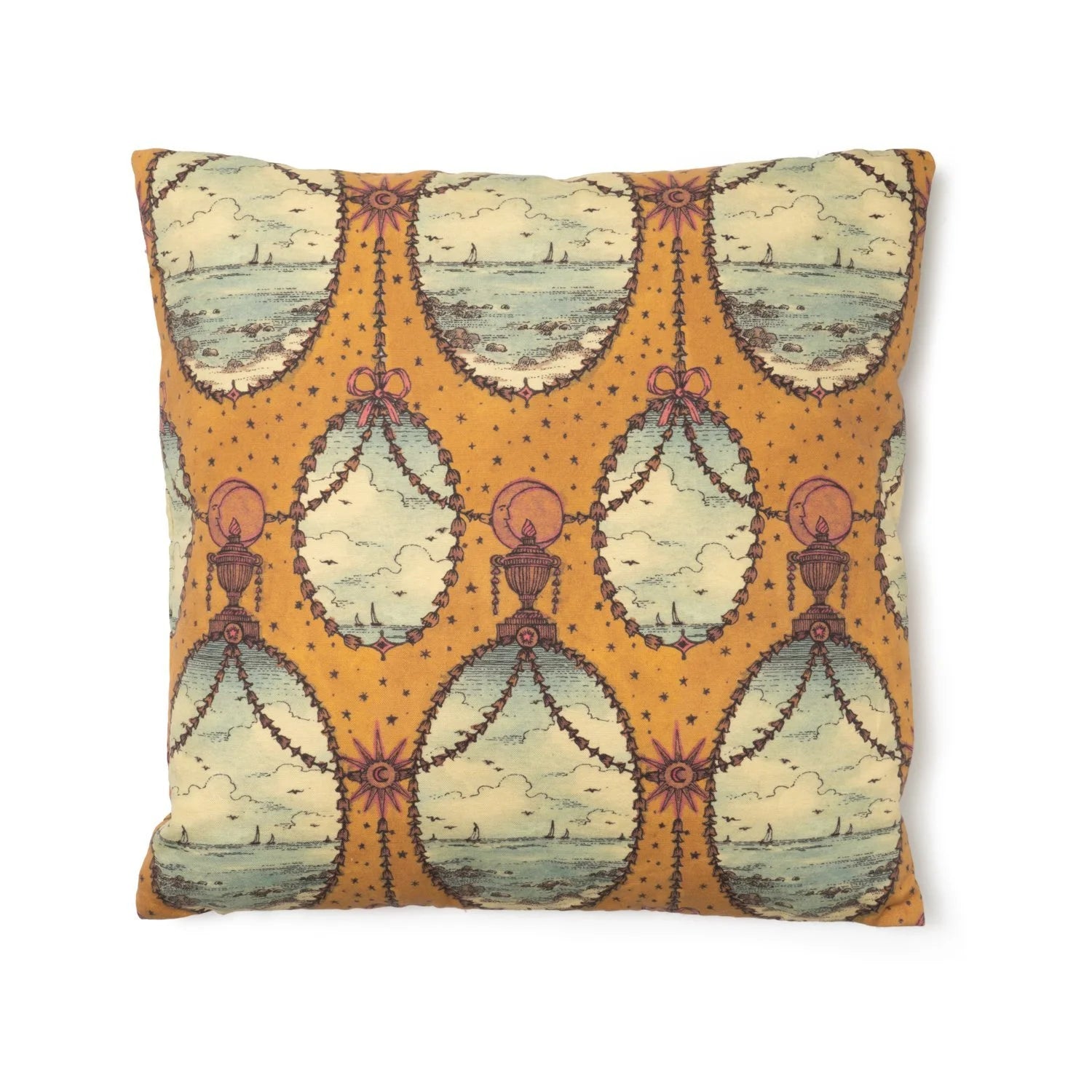 SAVED NY x Lukas the Illustrator "Celestial Seas" Cotton Pillow
