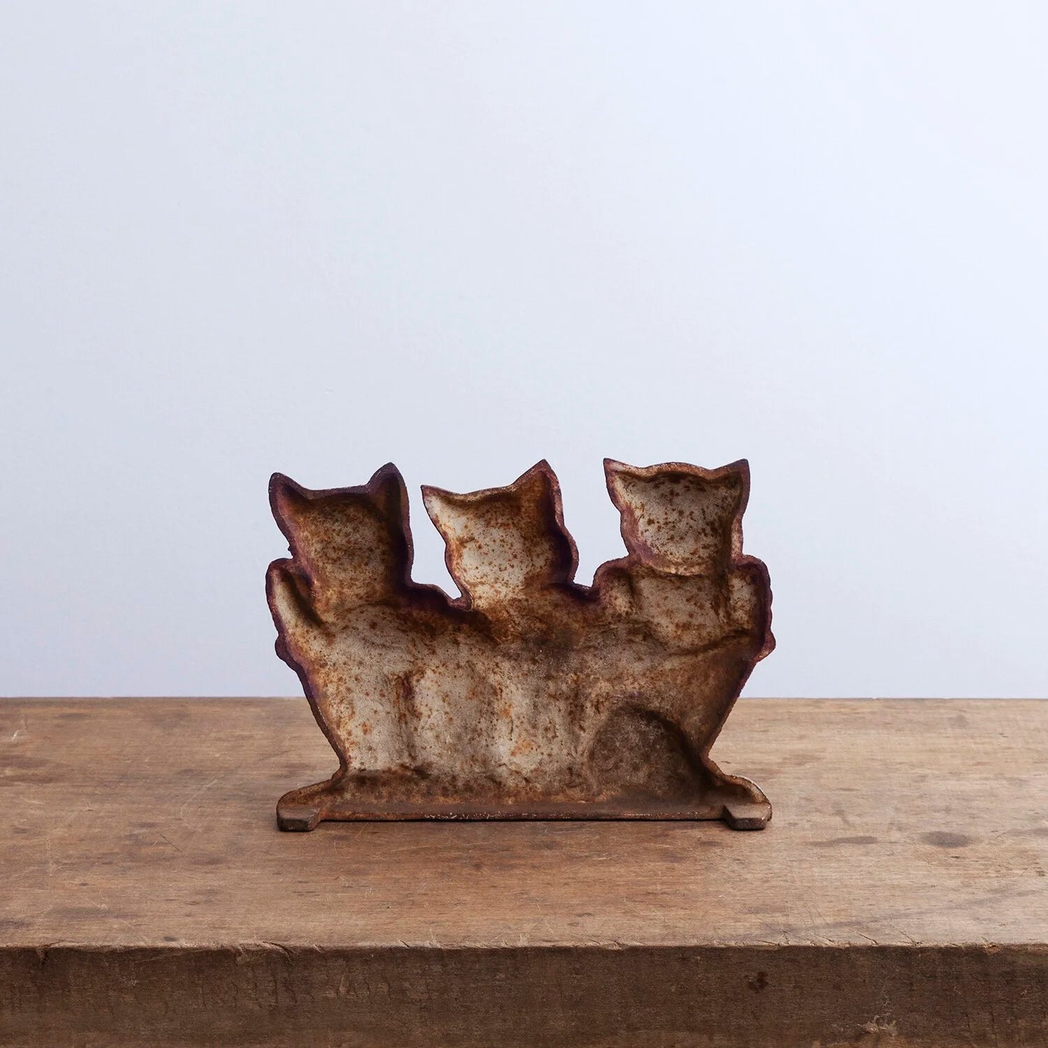 KITTENS CAST IRON DOORSTOP