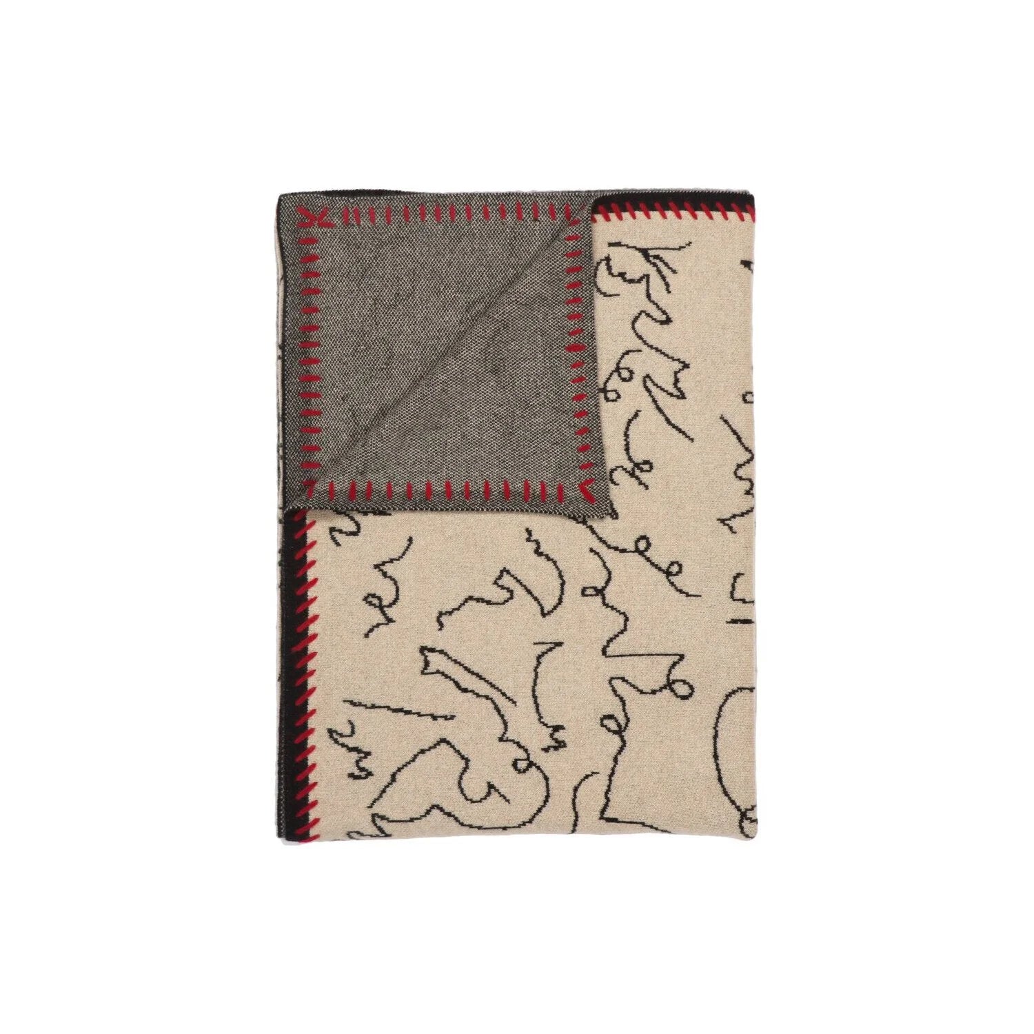 MODERN CALLIGRAPHY Cashmere Blanket