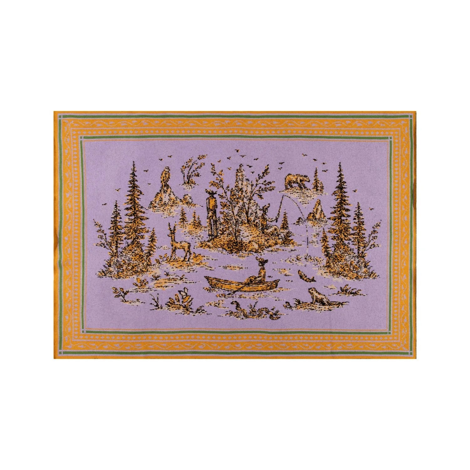 SAVED NY x LUKAS THE ILLUSTRATOR "MOUNTAIN MAN" Cashmere Blankets