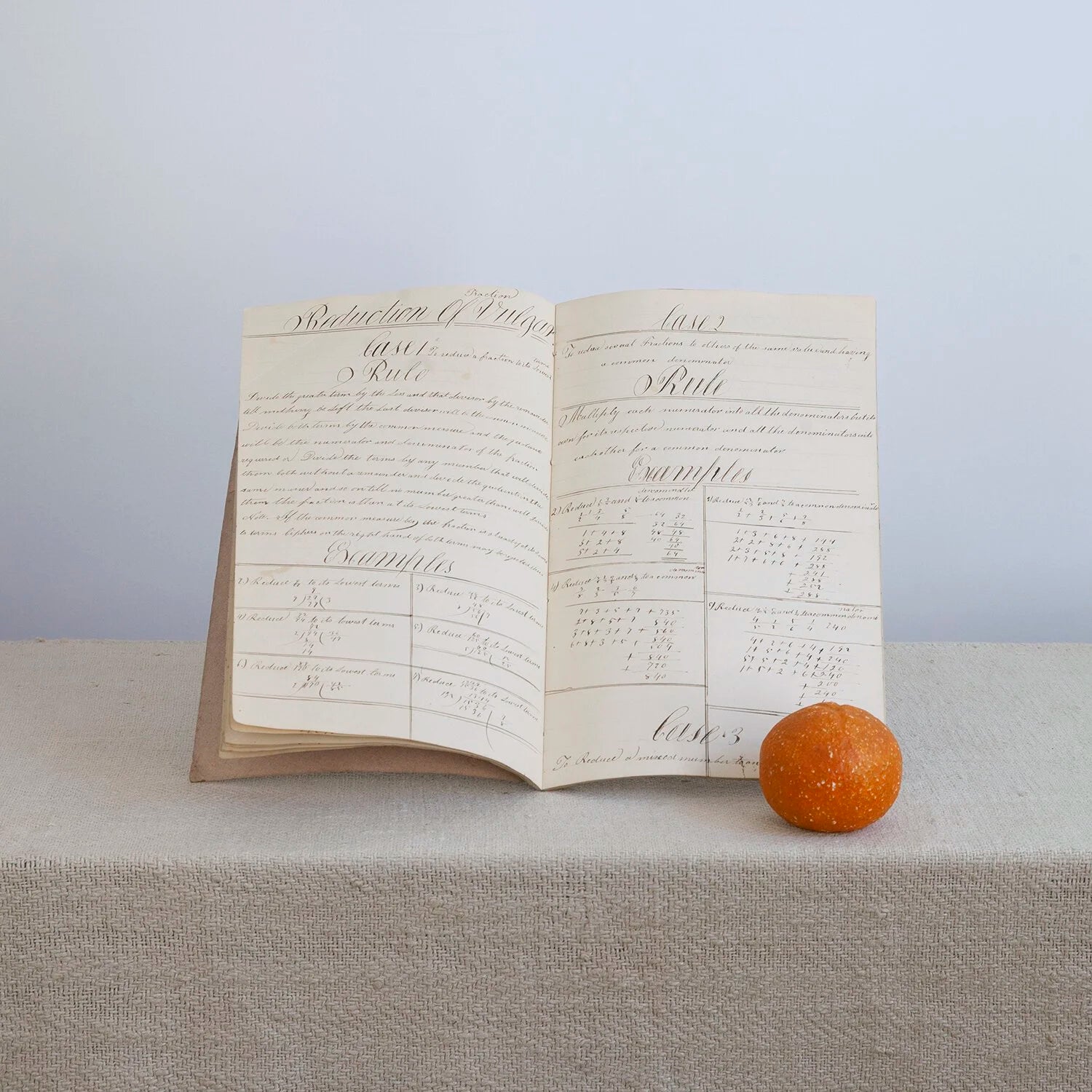 1839 AMERICAN STUDENT NOTE BOOK