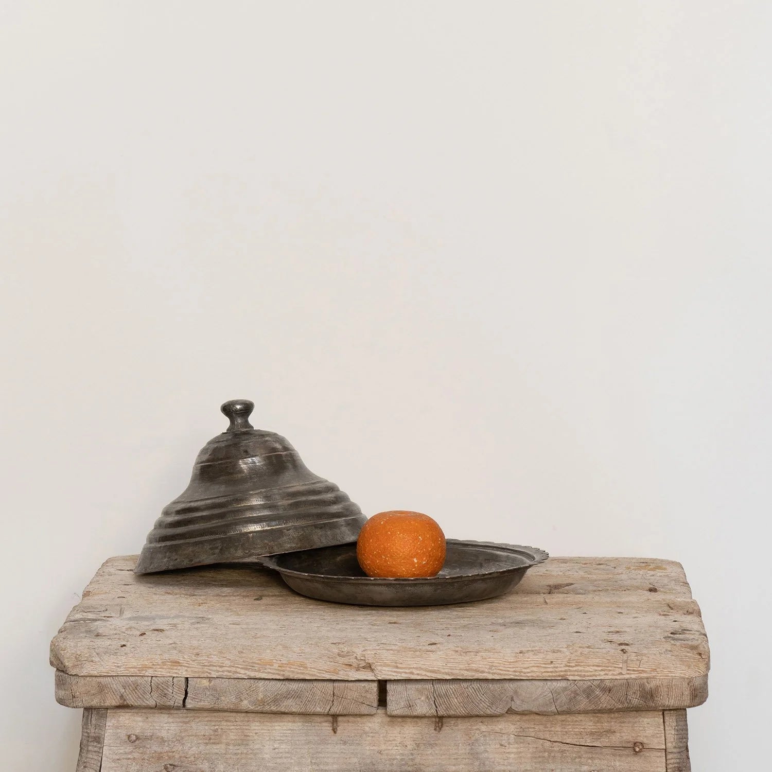 OTTOMAN TINNED COPPER COVERED SERVING DISH I