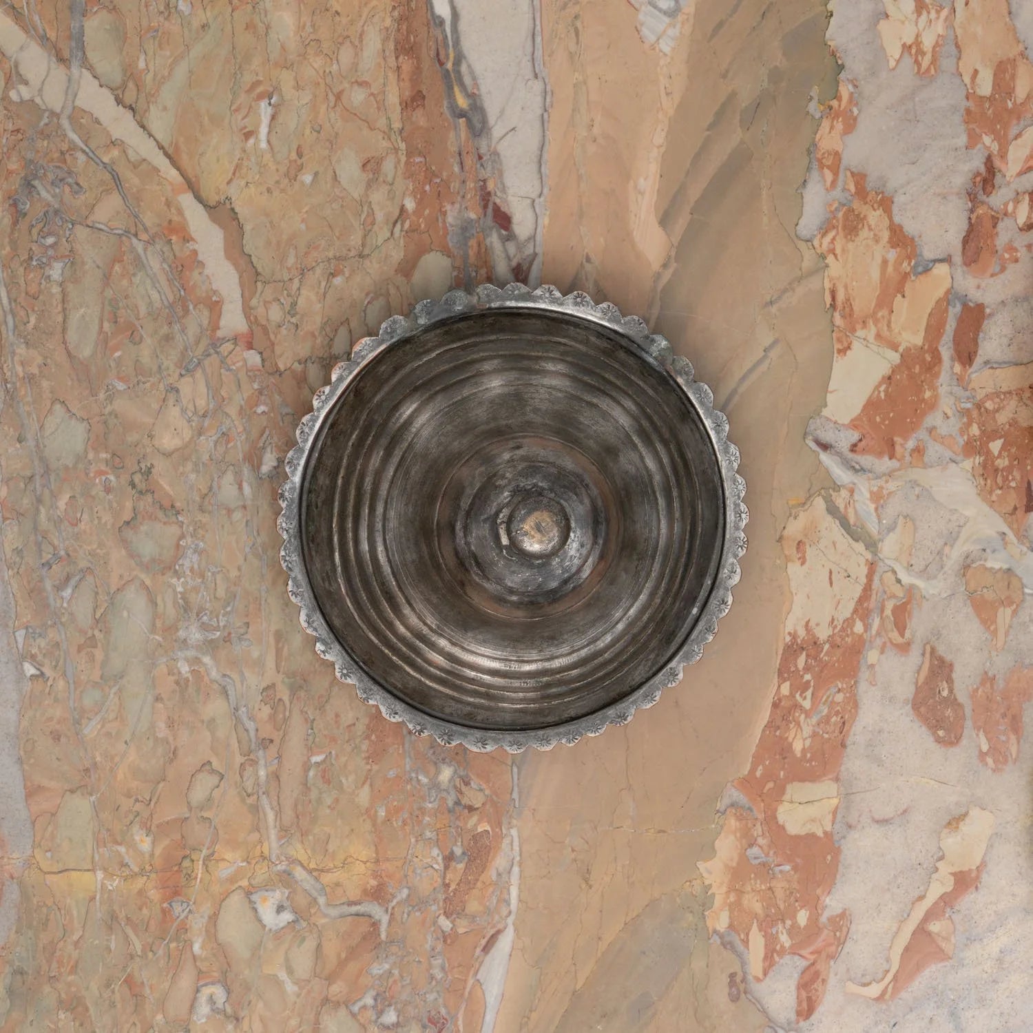 OTTOMAN TINNED COPPER COVERED SERVING DISH I