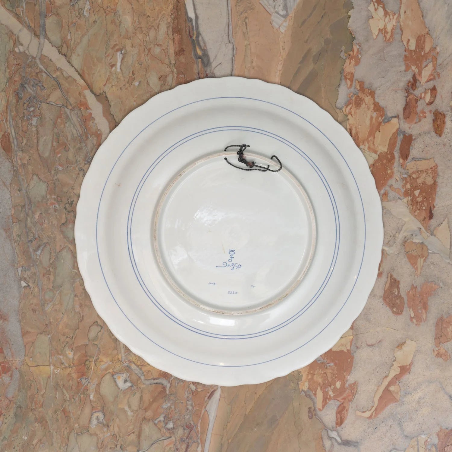 LARGE HAND PAINTED DELFT PLATTER