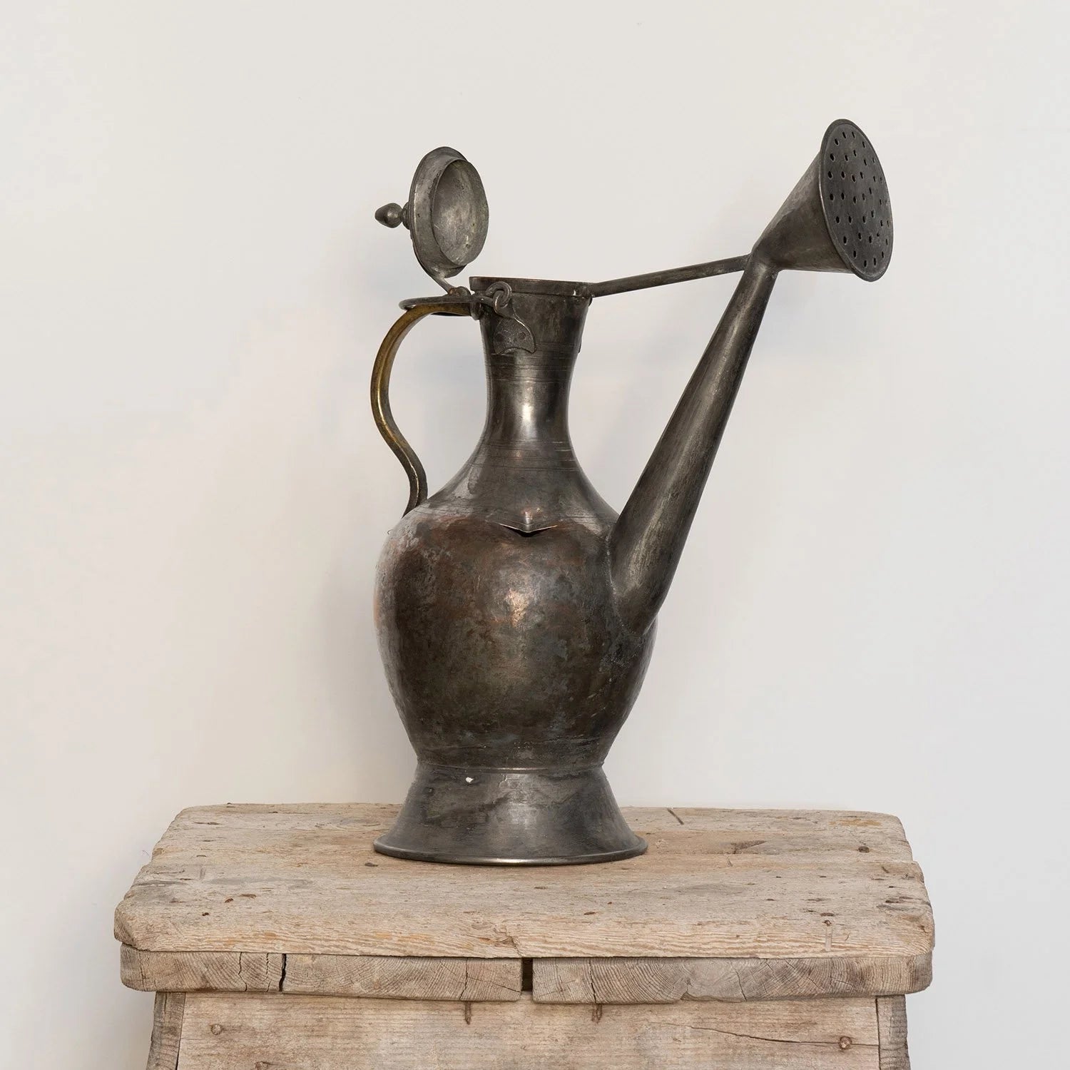 OTTOMAN TINNED COPPER WATERING CAN