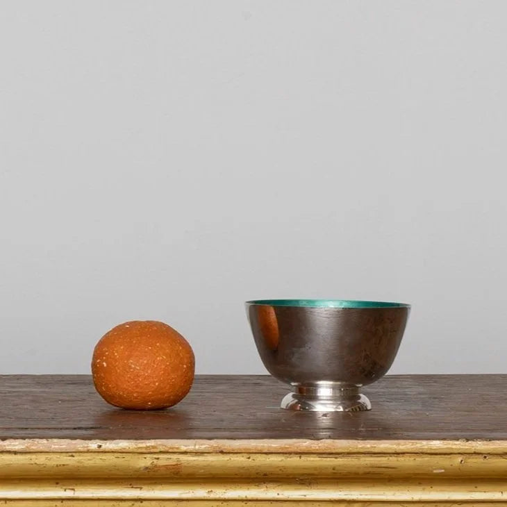 TOWLE STERLING SILVER AND ENAMEL BOWL