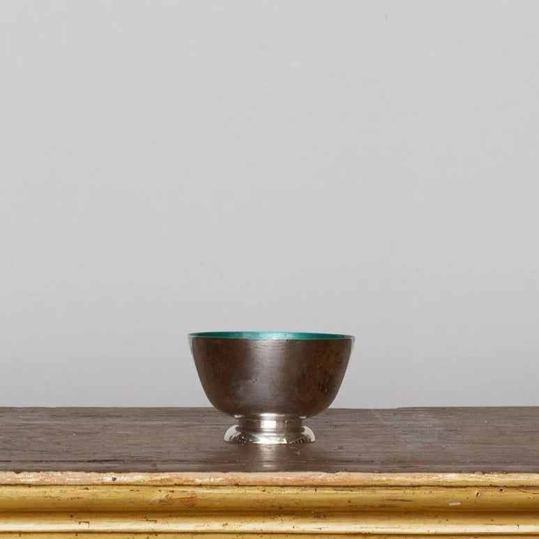 TOWLE STERLING SILVER AND ENAMEL BOWL