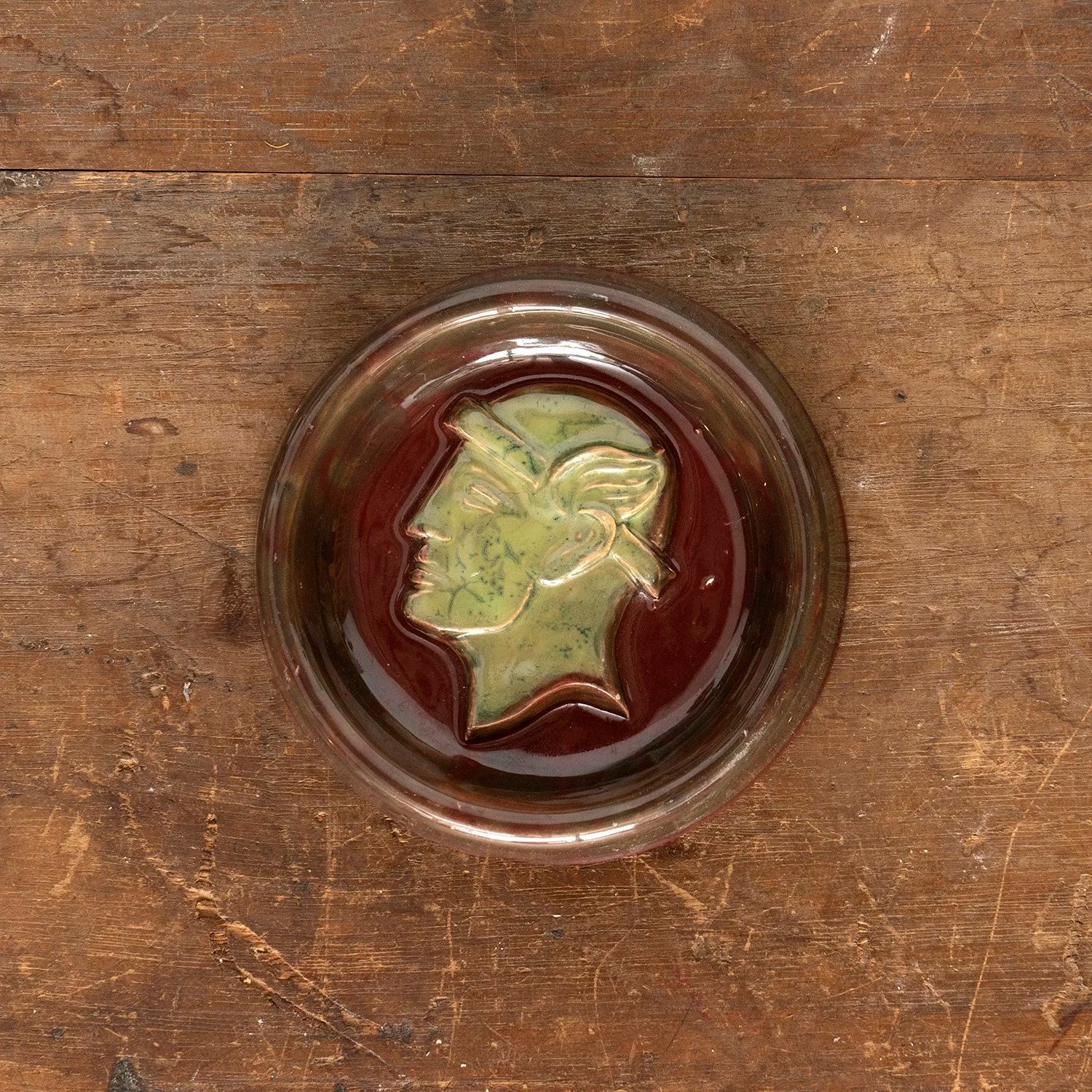 ART DECO PLAQUE DEPICTING HERMES