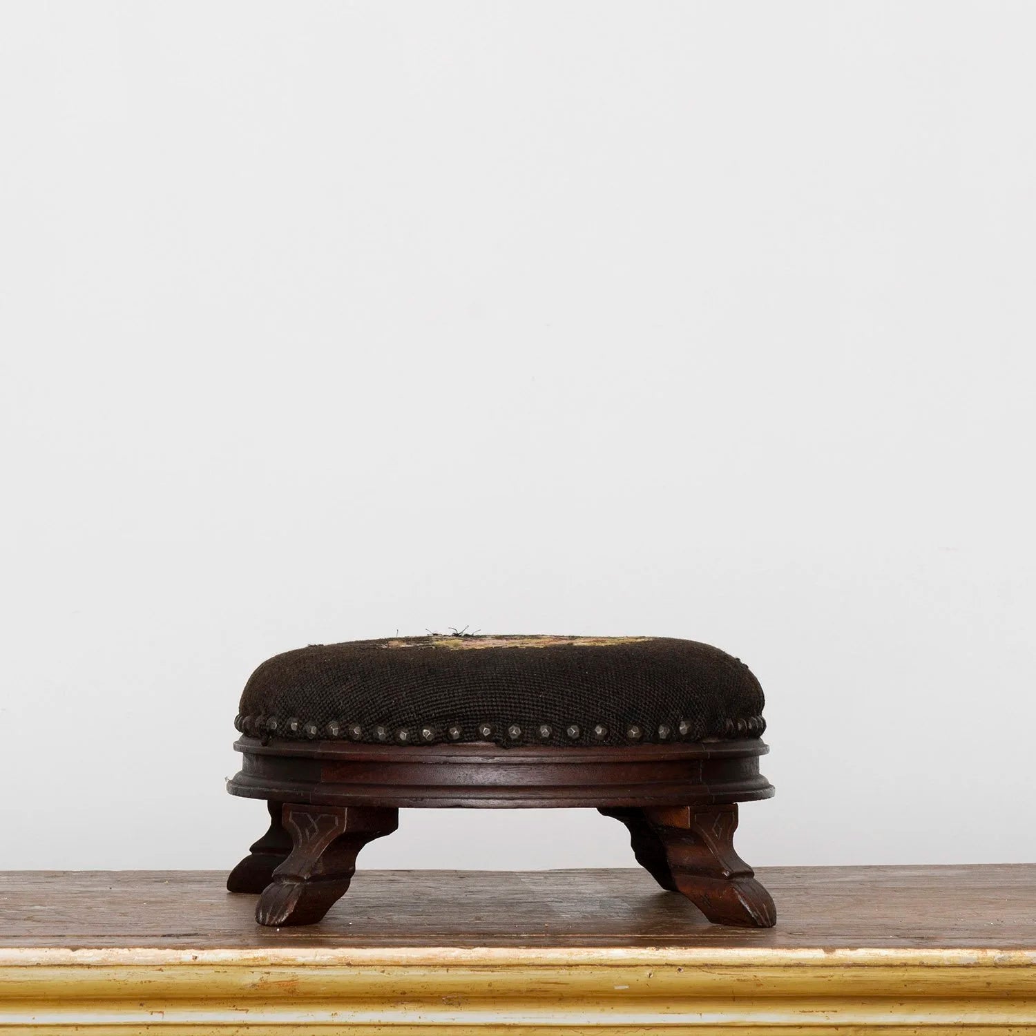 PETITE NEEDLEPOINT FOOT STOOL
