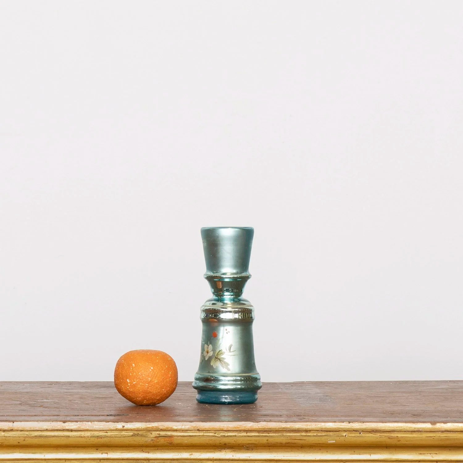 BLUE MERCURY GLASS VASE