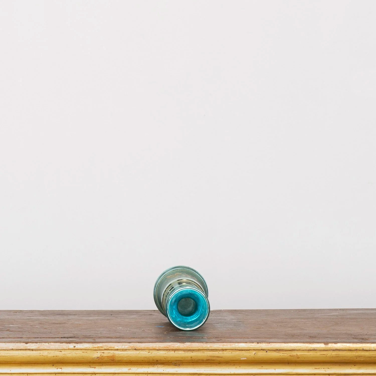 BLUE MERCURY GLASS VASE