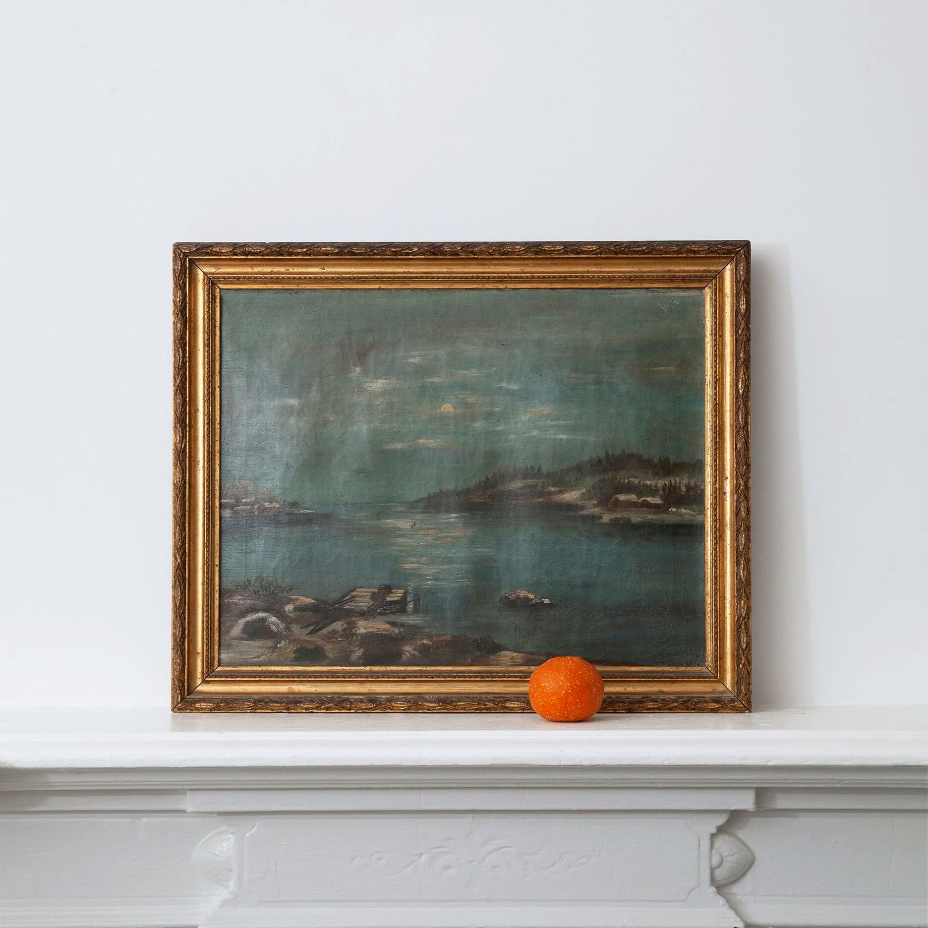 LANDSCAPE OF LAKE IN WINTER