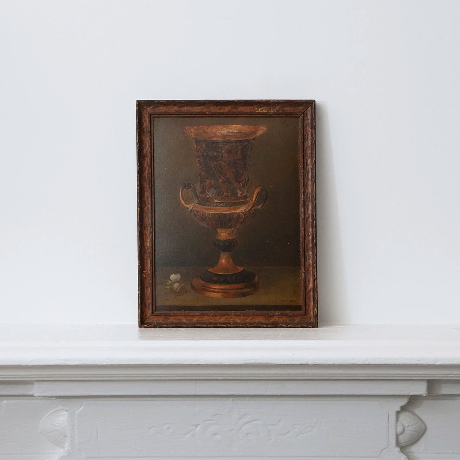 STILL LIFE OF URN AND ROSE