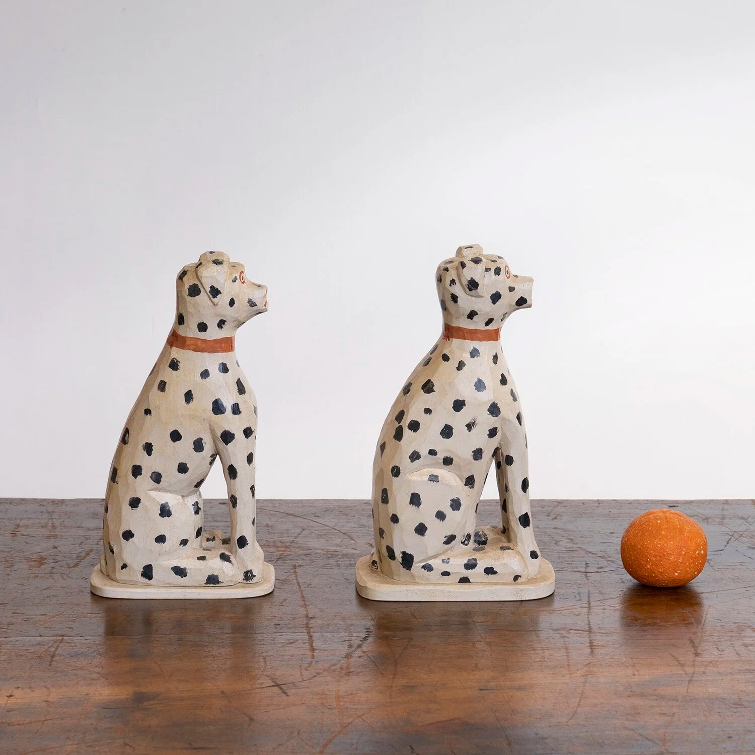 PAIR OF DOG FIGURINES BY JONATHAN BASTIAN