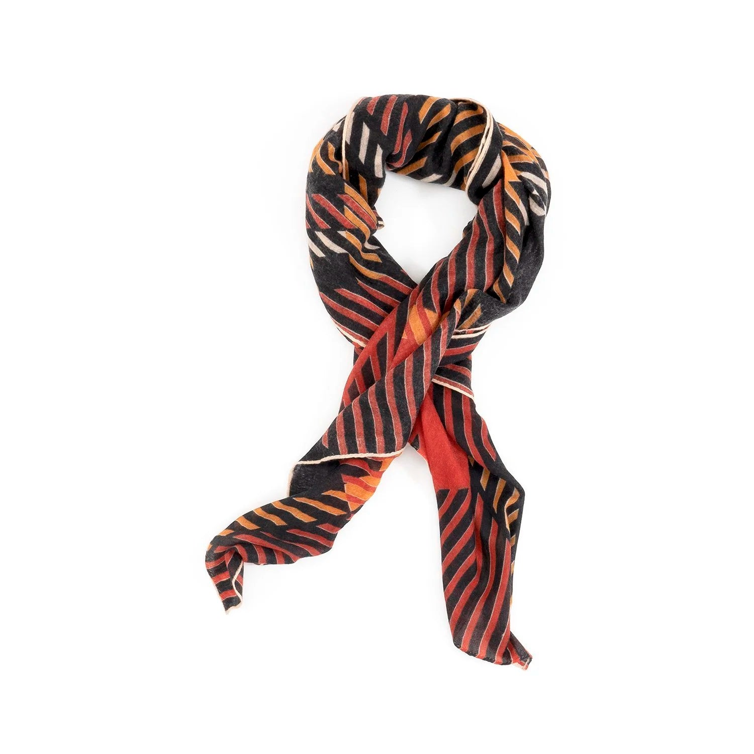 SCARLET TARTAN SCARF