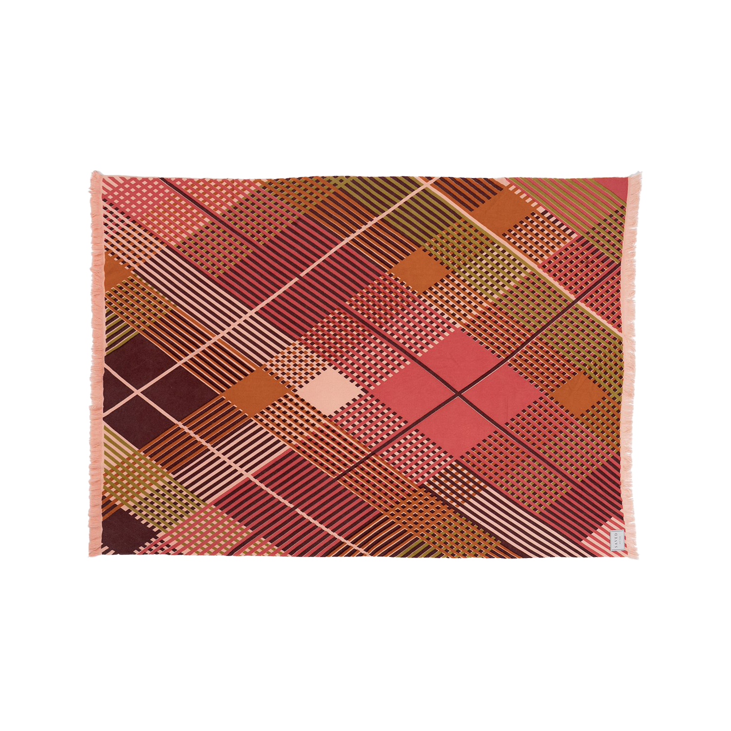Plaid Woven Cashmere Throw [7 COLORS]