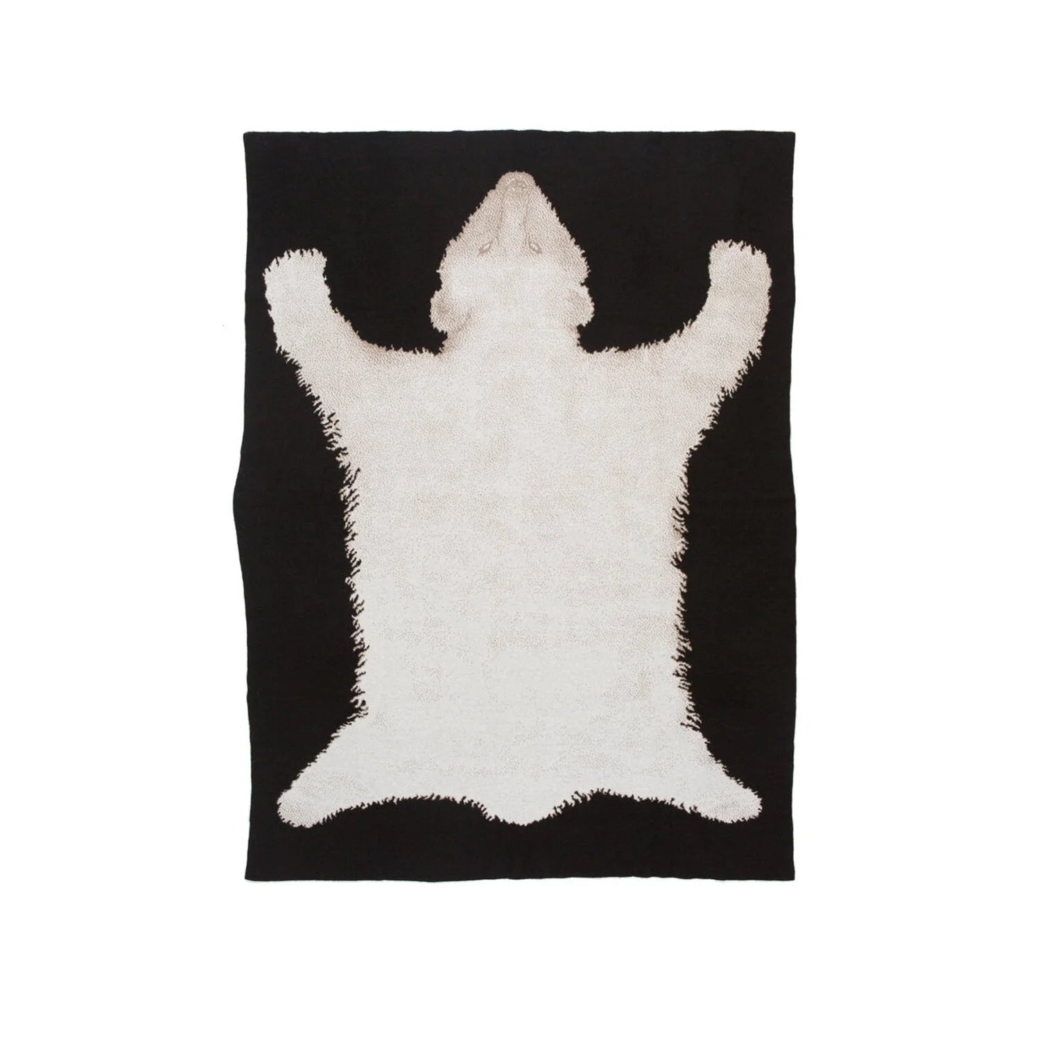 POLAR BEAR RUG Cashmere Blanket