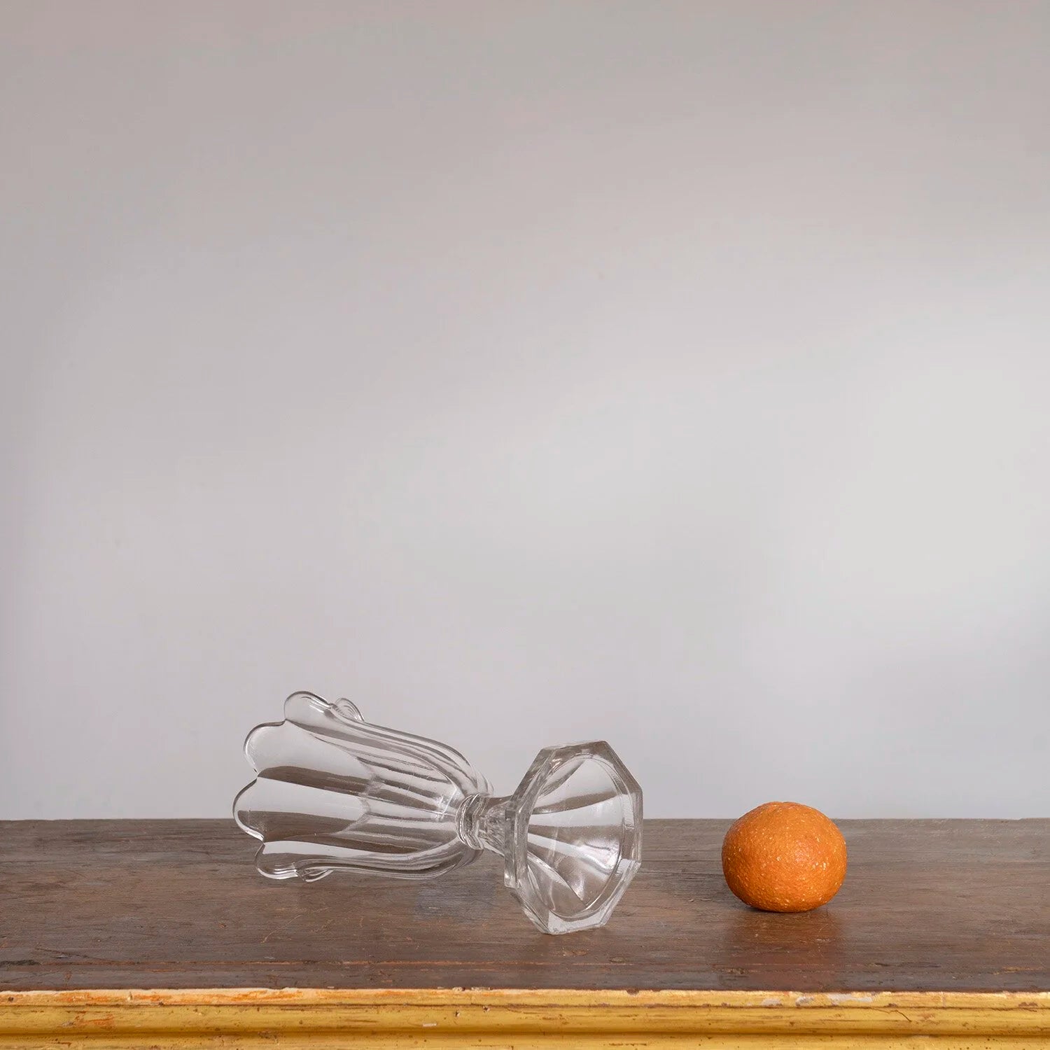 PRESSED GLASS CELERY VASE - C
