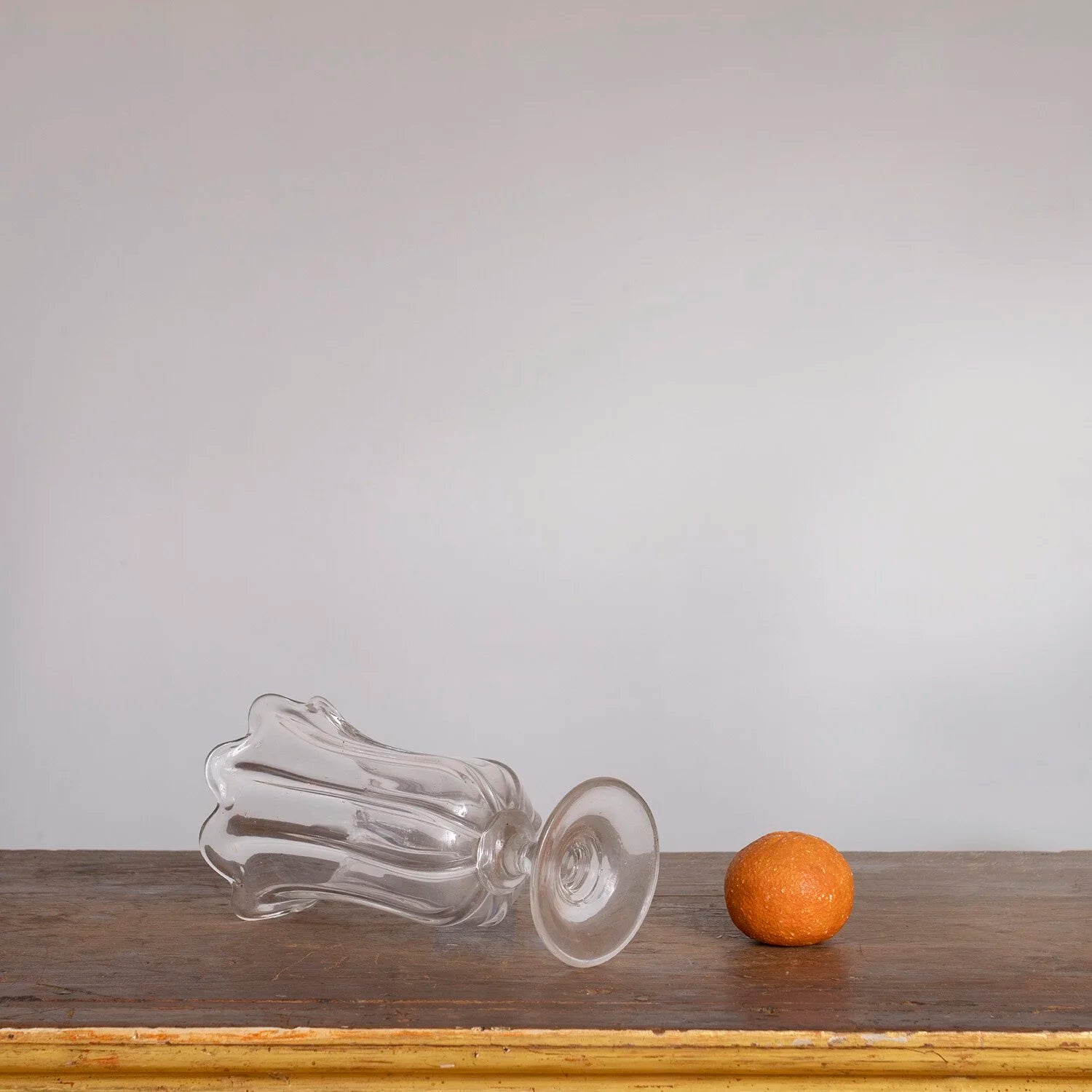 PRESSED GLASS CELERY VASE - D